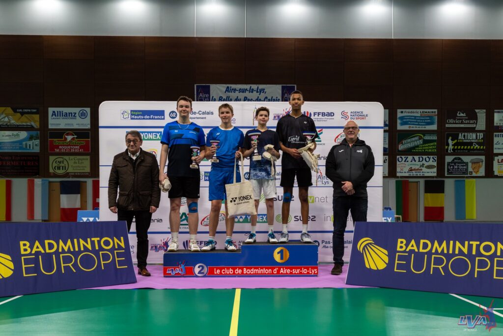 French Yonex U17 - Aire sur la Lys - DH - Podium victoire